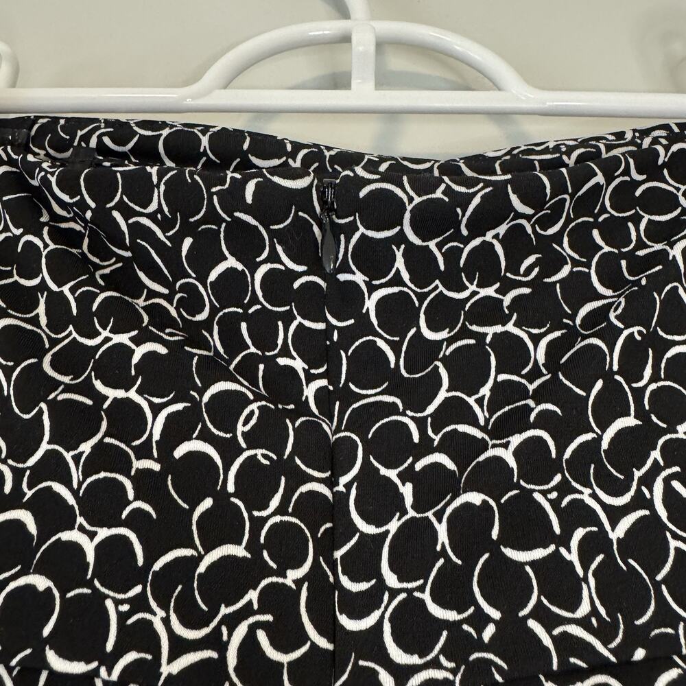 WHBM Instantly Slimming Strapless Sheath Dress Size 8 Tiered Stretch Black White - Picture 8 of 15